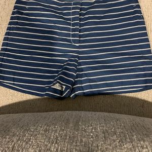 Loft, Size 8, Blue & White striped shorts